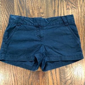 J crew. Size 4. City fit navy chino shorts.